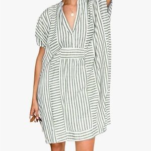 Green Stripe Caftan
